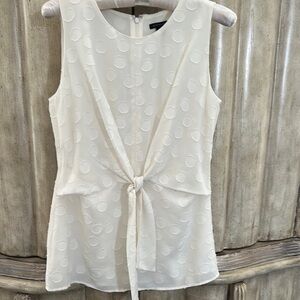 Ann Taylor Cream Blouse Elegant Top